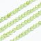 Natural Peridot Beads Strands, Faceted, Round, Green Yellow, 2mm, Hole: 0.5mm