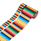 2Rolls 2 Styles Stripe Pattern Printed Polyester Grosgrain Ribbon, for DIY Bowknot Accessories, Colorful, 1roll/style