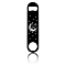 430 Stainless Steel Bottle Openers, Laser Cut, Rectangle, Moon, 178x40x2mm