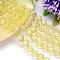 K9 Glass, Faceted Round Imitation Austrian Crystal Bead Strands, Grade AAA, Light Yellow, 10mm, Hole: 0.9~1mm, about 40pcs/strand, 15.7 inch