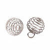 Non-Tarnish 304 Stainless Steel Wire Pendants X-STAS-ZX013-22-14mm-P-2