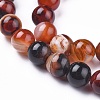 Natural Striped Agate/Banded Agate Beads Strands G-I261-C05-8mm-3