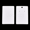 Rectangle Paper One Pair Earring Display Cards with Hanging Hole CDIS-YWC0001-01-2