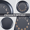430 Stainless Steel Wiccan Altar Plate AJEW-WH20070-290A-03-6
