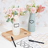 6 Sheets 3 Styles PVC Blank Self-Adhesive Stickers for Seasoning Jar DIY-GO0001-19-4