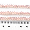 Baking Paint Transparent Glass Beads Strands DGLA-A034-J4MM-D04-4