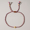 Mother's Day Adjustable Brass Bead Braided Bead Bracelets YE2550-10-1