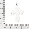 Russian Orthodox Cross 304 Stainless Steel Pendants STAS-D202-01P-3