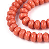 Opaque Solid Color Glass Beads Strands GLAA-ZX008-8mm-18E-3