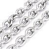 Tarnish Resistant 304 Stainless Steel Cable Chains CHS-P007-27P-05-2