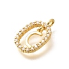 Brass Micro Pave Cubic Zirconia Pendants ZIRC-P123-01G-C01-2