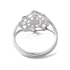 Non-Tarnish 304 Stainless Steel Spider Web Adjustable Rings for Women RJEW-I097-07P-3