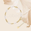 Oval Brass Beaded Bracelets for Women FS-WG887E1-01-2