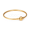 Ion Plating(IP) 304 Stainless Steel European Style Bangle Making MAK-G014-04G-2