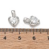 Brass Pave Clear Cubic Zirconia Charms CU-CBA6E4E-19P-C-3
