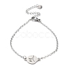 Tarnish Resistant 201 Stainless Steel Link Bracelets with Cable Chains BJEW-P297-01P-E-1