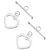 2Pcs 925 Sterling Silver Toggle Clasps FIND-PH0022-60-1