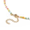 Natural Pearl & Glass Beaded Necklace for Women NJEW-JN04241-6