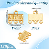 120Pcs Alloy Chandelier Components Links FIND-GO0003-32B-2