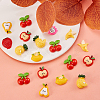 80Pcs 8 Styles Resin Cabochons RESI-CJ0001-213-6