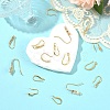 16Pcs 8 Styles Brass Earring Hooks KK-YW0003-83-5