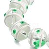 Glass with Enamel Beads Strands GLAA-M047-01H-3