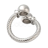Brass Open Cuff Rings RJEW-Q778-54P-2