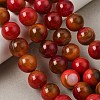 Natural Multi-Color Agate Beads Strands G-A261-B03-14mm-10