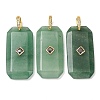 Natural Green Aventurine Pendants GG-CBA51ED-05G-03-1