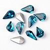 Faceted Teardrop Glass Pointed Back Rhinestone Cabochons RGLA-E004-13x8mm-M-2