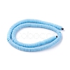 Flat Round Handmade Polymer Clay Beads CLAY-R067-6.0mm-36-2