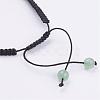 Natural Gemstone Beads Braided Bracelets BJEW-JB02949-3