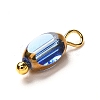 Electroplate Glass Pendants PALLOY-JF00895-4