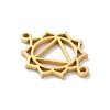 304 Stainless Steel Hollow Chakra Links STAS-S149-05D-2