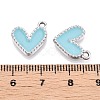 Rack Plating Alloy Enamel Charms ENAM-N056-343P-E-3