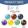 Natural & Synthetic Gemstone Healing Round Ornaments AJEW-FS0001-13B-4