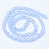Electroplate Glass Beads Strands EGLA-A034-J4mm-B02-2