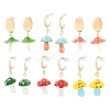Alloy Stud Earrings AL-CBA6127-01G-2