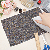 Hotfix Rhinestone Sheet RESI-WH0035-24B-3