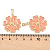 304 Stainless Steel Enamel Pendants STAS-P438-12E-G-3