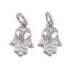 Brass Micro Pave Cubic Zirconia Pendants KK-A269-16P-1