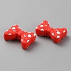 Bowknot Silicone Focal Beads SIL-SZC0003-13B-2