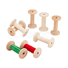 Wood Thread Bobbins TOOL-WH0155-140-7