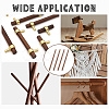 Round Walnut Wooden Sticks WOOD-WH0034-27B-6