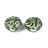 Windmill Spiral Pattern Vintage Handmade Porcelain Beads PORC-N013-19-06-2