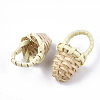 Handmade Reed Cane/Rattan Woven Pendants WOVE-T006-090A-2