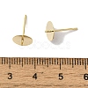 Brass Studs Earrings Finding KK-K383-02E-G-3