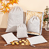 PandaHall Elite 18Pcs 3 Sizes Linen Pouches ABAG-PH0001-46-4