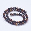 Natural Tiger Eye Beads Strands G-D855-07-6mm-2