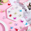 80Pcs 8 Colors Lace Butterfly Display Decorations DIY-CP0012-98-3